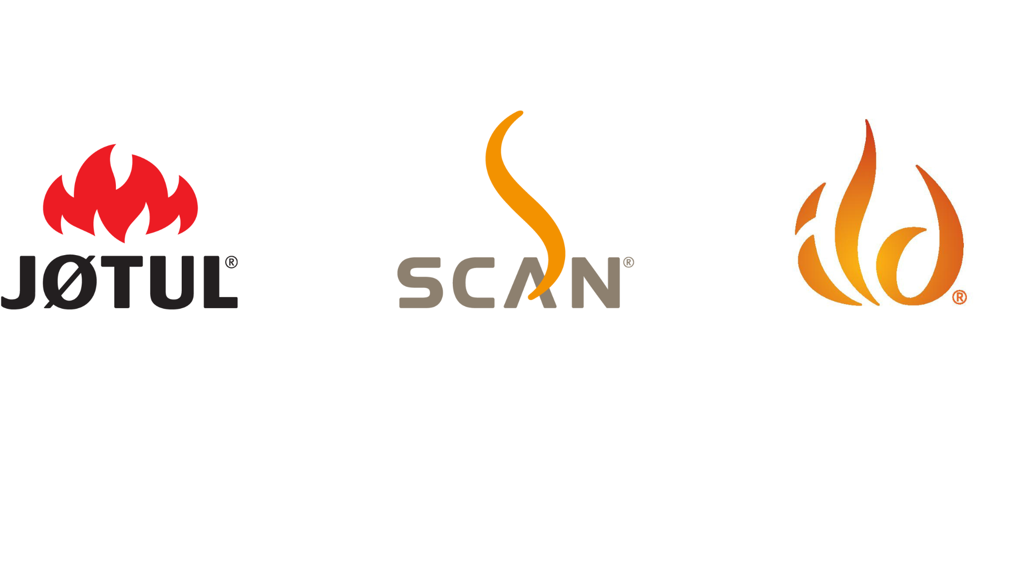 Marken-Logos von den Marken Jotul, Scan und Ild